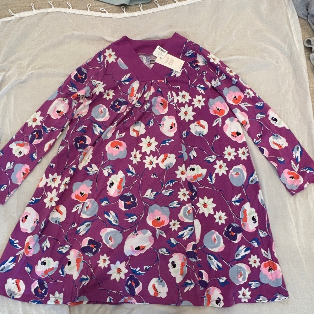 Tea Kids Dress - Purple Floral